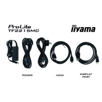 Iiyama ProLite TF2215MC-B2 - 54,6 cm (21.5 Zoll) - 315 cd/m² - Full HD - IPS - 16:9 - 1920 x 1080 Pixel