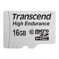 Transcend Hochbelastbare - Flash-Speicherkarte (microSDHC/SD-Adapter inbegriffen) - 16 GB