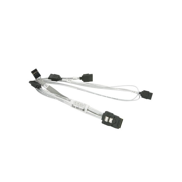 Supermicro CBL-0176L-02 - MiniSAS SFF-8087 - 4x SATA - Männlich/Männlich - Silber