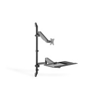 Sitz-Stand Arbeitsplatz,1-8kg für Wandmontage,Single Monitor