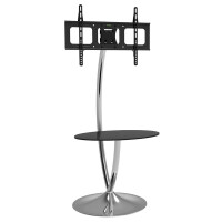 Techly TV LED/LCD Standfuß mit runder Basis und Ablage, 32-70"