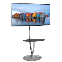 Techly TV LED/LCD Standfuß mit runder Basis und Ablage, 32-70"