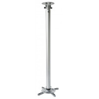 Techly Profi Deckenhalterung für Beamer, ausziehbar, 110-197cm, Silber