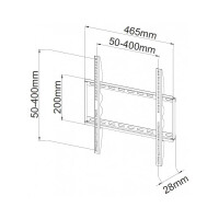 Techly Wandhalterung für LCD TV LED 23"-55" Slim fix, weiß