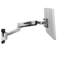 Ergotron LX HD Sit-Stand - 13,6 kg - 116,8 cm (46 Zoll) - 75 x 75 mm - 400 x 400 mm - Silber