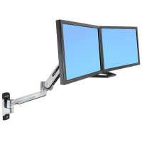 Ergotron LX HD Sit-Stand - 13,6 kg - 116,8 cm (46 Zoll) - 75 x 75 mm - 400 x 400 mm - Silber