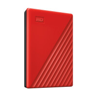 WD My Passport - 4000 GB - 3.2 Gen 1 (3.1 Gen 1) - Rot