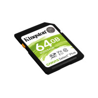 Kingston Canvas Select Plus - 64 GB - SDXC - Klasse 10 - UHS-I - 100 MB/s - Class 1 (U1)