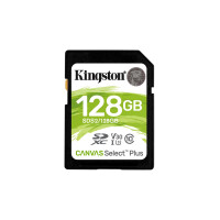 Kingston Canvas Select Plus - 128 GB - SDXC - Klasse 10 -...