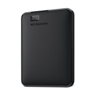 WD Elements Portable - 5000 GB - 3.2 Gen 1 (3.1 Gen 1) - Schwarz