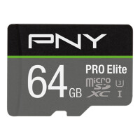 PNY PRO Elite - 64 GB - MicroSDXC - Klasse 10 - UHS-I -...
