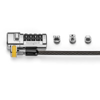 Kensington ClickSafe® Universelles 3-in-1 Kombinationsschloss - 1,8 m - Kensington - Zahlenschloss - Karbonstahl - Schwarz - Metallisch