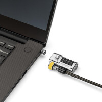 Kensington ClickSafe® Universelles 3-in-1 Kombinationsschloss - 1,8 m - Kensington - Zahlenschloss - Karbonstahl - Schwarz - Metallisch
