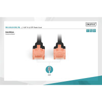 Patchk.Cat.6  2m U/UTP SCHWARZ 4x2xAWG26, PVC