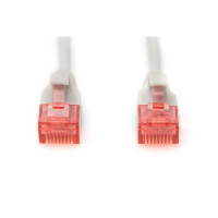 Patchk.Cat.6  1m U/UTP GRAU Slim, AWG28/7, LSZH