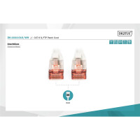 DK-1644-010/WH - CAT 6 S-FTP Patchkabel, Cu, LSZH AWG 27/7,  1 m,  Weiß