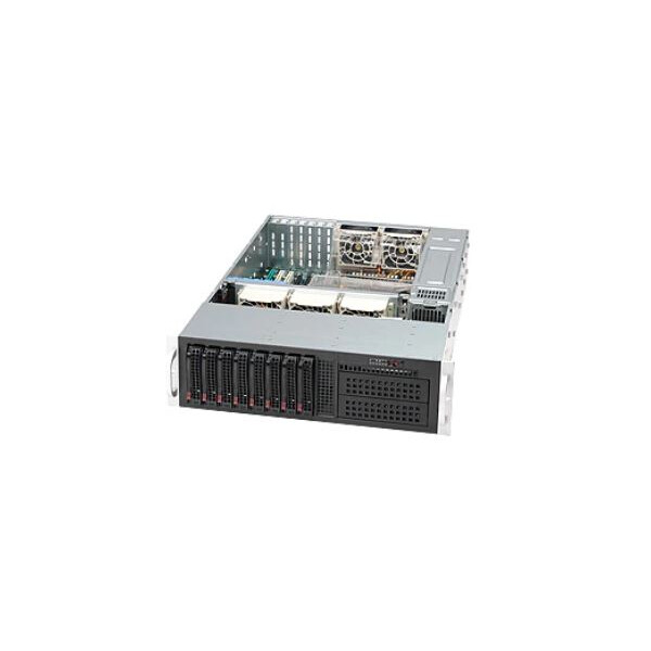 Supermicro Server Geh 3U/2x1000W/8x3.5" 835TQC-R1K03B - Gehäuse - ATX
