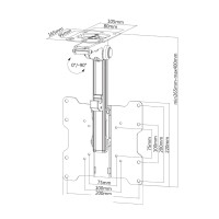 Neomounts by Newstar Flachbild Deckenhalterung - 25,4 cm...