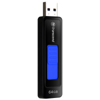 Transcend JetFlash elite JetFlash 760 - 64GB - 64 GB - USB Typ-A - 3.2 Gen 1 (3.1 Gen 1) - Dia - 12 g - Schwarz - Blau