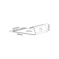 Neomounts by Newstar Notebook Halter - Notebook-Ständer - Silber - 25,4 cm (10 Zoll) - 43,2 cm (17 Zoll) - 5 kg - 0 - 22°