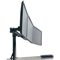 Techly Schreibtischhalterung für 3 LCD TV LED 13"-24", mit Klemme