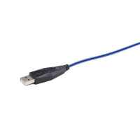 Gembird MUSG-001-B - Beidh&auml;ndig - USB Typ-A - 2400 DPI - Schwarz - Blau