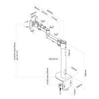 Neomounts by Newstar Tischhalterung Für Curved...