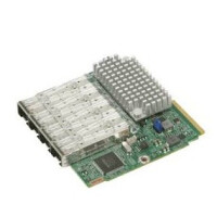Supermicro AOC-MTG-I4S - Eingebaut - Verkabelt - Faser - 100000 Mbit/s - Grün - Silber