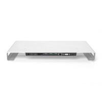 Docking Station Travel, USB C HDMI, 4k, 11-Port, Grey