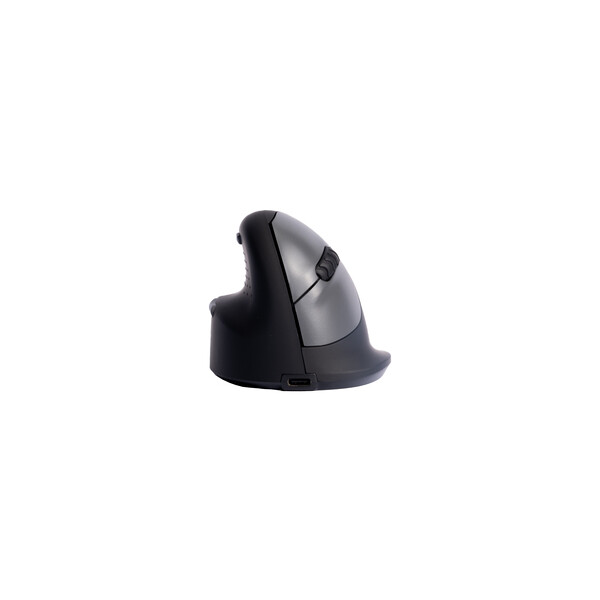 R-Go Ergonomische Maus R-Go HE Break mit Pausensoftware - medium (Handlänge 165-185mm) - Linkshänder - bluetooth - schwarz - Linkshändig - Optisch - RF Wireless - 1750 DPI - Schwarz