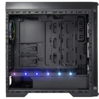 Inter-Tech X-908 Infini2 - Tower - PC - Schwarz - ATX,ITX,Micro ATX,Mini-ITX - Rot/Grün/Blau - Taschenlüfter