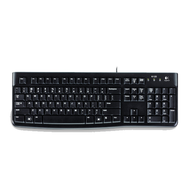 Logitech K120 - Verkabelt - USB - QWERTZ - Schwarz