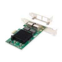 Netzwerkkarte GIGABIT PCI Exp. 2 Port, 32bit, Intel Chip