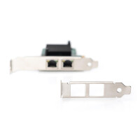 Netzwerkkarte GIGABIT PCI Exp. 2 Port, 32bit, Intel Chip