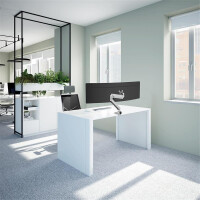 Neomounts by Newstar Select Tischhalterung Für Curved Monitore - Klemme /Bolzen - 18 kg - 25,4 cm (10 Zoll) - 124,5 cm (49 Zoll) - 100 x 100 mm - Silber