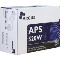 Inter-Tech Argus APS - 520 W - 115 - 230 V - 47 - 63 Hz - +12V1,+12V2,+3.3V,+5V,+5Vsb,-12V - Aktiv - 120 W