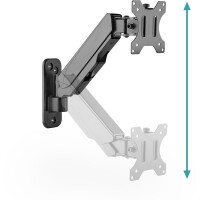 DIGITUS Single Gasdruckfeder Monitor Wand-Halter 17-32&quot;