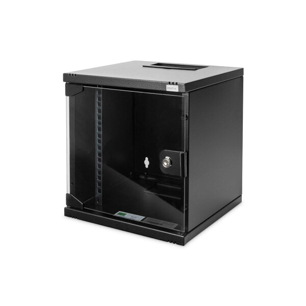 DIGITUS DN-10-06U-B - 254 mm (10") 6HE Wandgehäuse 330x312x300 mm, Farbe Schwarz (RAL 9005)