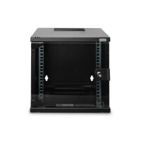 DIGITUS DN-10-06U-B - 254 mm (10") 6HE Wandgehäuse 330x312x300 mm, Farbe Schwarz (RAL 9005)