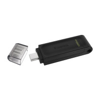 Kingston DataTraveler 70 - 128 GB - USB Typ-C - 3.2 Gen 1 (3.1 Gen 1) - Kabel - 7 g - Schwarz