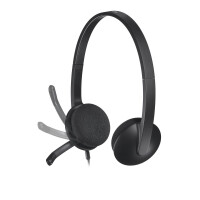 Logitech H340 USB Computer Headset - Kopfhörer - Kopfband - Büro/Callcenter - Schwarz - Binaural - 1,8 m