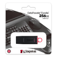 Kingston DataTraveler Exodia - 256 GB - USB Typ-A - 3.2 Gen 1 (3.1 Gen 1) - Kappe - 11 g - Schwarz