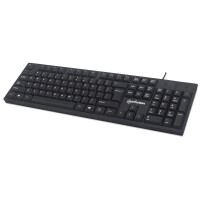 Manhattan USB-Tastatur - Kabelgebunden - 104 Tasten -...