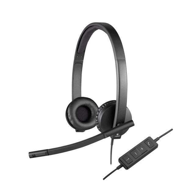 Logitech USB Headset H570e - Kopfh&ouml;rer - Kopfband - B&uuml;ro/Callcenter - Schwarz - Binaural - 79 dB