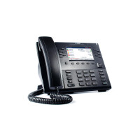 Mitel 80C00003AAA-A - IP-Telefon - Schwarz - Kabelgebundenes Mobilteil - Benutzer - 24 Zeilen - LCD