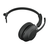Jabra Evolve2 65 - MS Mono - Kopfhörer - Kopfband - Büro/Callcenter - Schwarz - Monophon - Bluetooth-Pairing - Multi-key - Abspielen/Pause - Track < - Ortung > - Lautstärke + - Lautsärke -