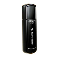 Transcend JetFlash 350 - 32 GB - USB Typ-A - 2.0 - Kappe - 8,5 g - Schwarz