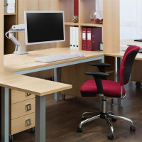 Ergotron 45-475-216 - Durchgeschraubt - 19 kg - 124,5 cm (49 Zoll) - 400 x 400 mm - Höhenverstellung - Weiß