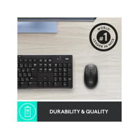 Logitech M191 - Beidhändig - Optisch - RF Wireless - 1000 DPI - Anthrazit - Schwarz