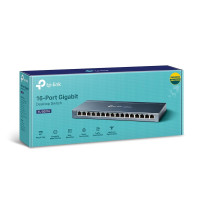 TP-LINK TL-SG116 Unmanaged L2 Gigabit Ethernet (10/100/1000) Schwarz Netzwerk-Switch